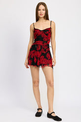 Women’s Asymmetrical Halter Sharkbite Hem Mini Skirt | Zarnesh