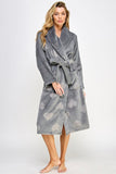 Women’s Beverly Heart Print Plush Robe | Zarnesh