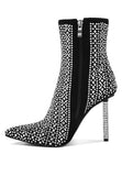 Women's Blaze Rhinestones Stiletto Boots | Zarnesh