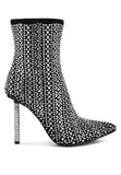 Women's Blaze Rhinestones Stiletto Boots | Zarnesh