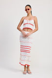 Women’s Boho Crochet Knit Maxi Skirt | Zarnesh