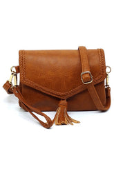 Women’s Fashion Envelope Clutch Tassel Flap Crossbody Shoulder Bag | Zarnesh