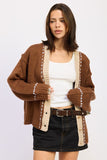 Women's Button Down Front Cardigan | Zarnesh