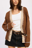 Women's Button Down Front Cardigan | Zarnesh