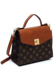 Women’s CM Monogram Printed Satchel Flap Satchel Handbag | Zarnesh