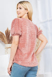Women’s Casual Fuzzy Pullover Drop Shoulder Sweater | Zarnesh