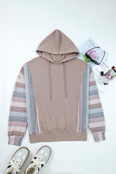 Women’s Casual Patchwork Colorblock Long Sleeve Hoodie | Zarnesh