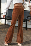 Women’s Charli High Waist Velvet Corduroy Flare Pants | Zarnesh