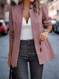 Women’s Classic Herringbone Stand Collar Tailored Blazer Jacket | Zarnesh
