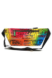 Women’s Colorful Graffiti Print Fanny Pack Bag | Zarnesh