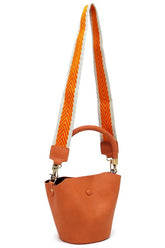 Women's Fashion Bucket Bag Guitar Strap Crossbody | Zarnesh