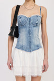 Women’s Corset Denim Mini Dress | Zarnesh