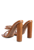 Women's Dandelion High Block Heeled Croc Sandals | Zarnesh