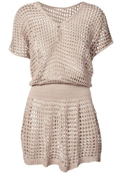 Women's Crochet Hollow Out Beach Cover Up Dress | Zarnesh