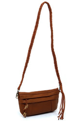 Women’s Crossbody Braided Multi Strap Tassel Shoulder Bag | Zarnesh