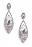 Women's Crystal Almond Drop Chandelier Earrings | Zarnesh
