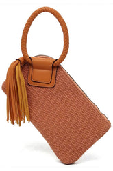 Women’s Cuff Handle Tassel Wristlet Clutch | Zarnesh