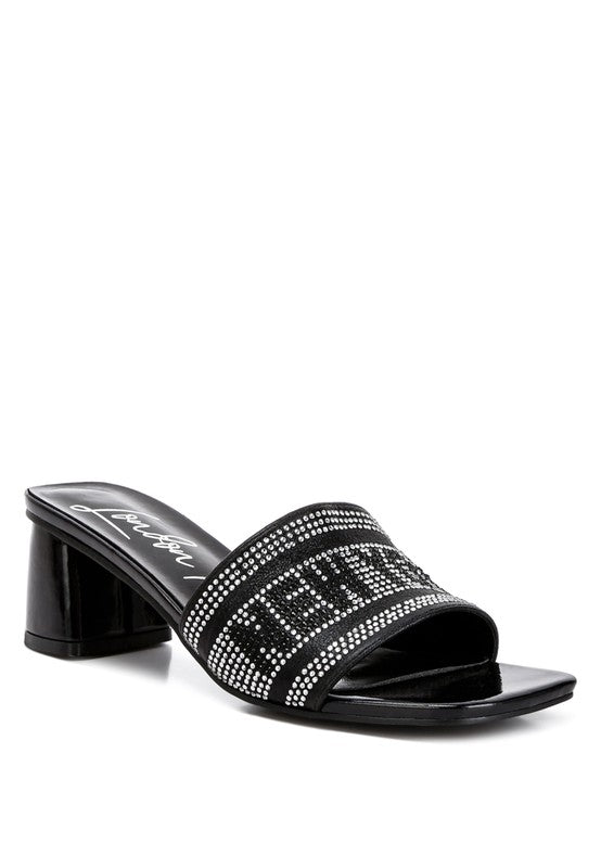 Women Studio 55 Diamante Embellished New York Sandals Zarnesh