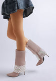 Women’s Diamante Studded Stiletto Heel Boots | Zarnesh