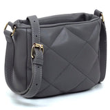 Women's Faux Leather Quilted Puffy Crossbody Bag | Zarnesh