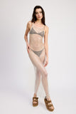 Women’s Fish Net Halter Cover-Up Maxi Lingerie Dress | Zarnesh