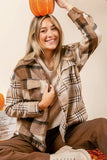 Women’s Flannel Plaid Double Flap Pocket Jackets | Zarnesh
