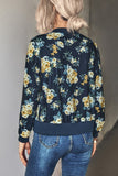 Women’s Floral Bomber Zip-Up Print Jacket | Zarnesh