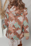 Women’s Floral Warmth Sherpa Lined Hooded Jacket | Zarnesh
