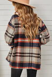 Women’s Geometric Plaid Button Down Shacket Shirt | Zarnesh