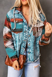 Women's Geometric Vintage Frayed Hem Denim Jacket | Zarnesh