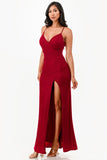 Women’s Glitter ITY Bodycon Side Slit Party Maxi Dress | Zarnesh