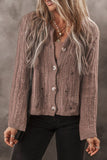 Women’s Goat Cut Out Textured Knit Buttoned Cardigan | Zarnesh