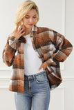 Women’s Plaid Flap Chest Pockets Flannel Shacket | Zarnesh