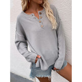 Women’s Long Sleeve Hip Length Loose Fit Sweater | Zarnesh