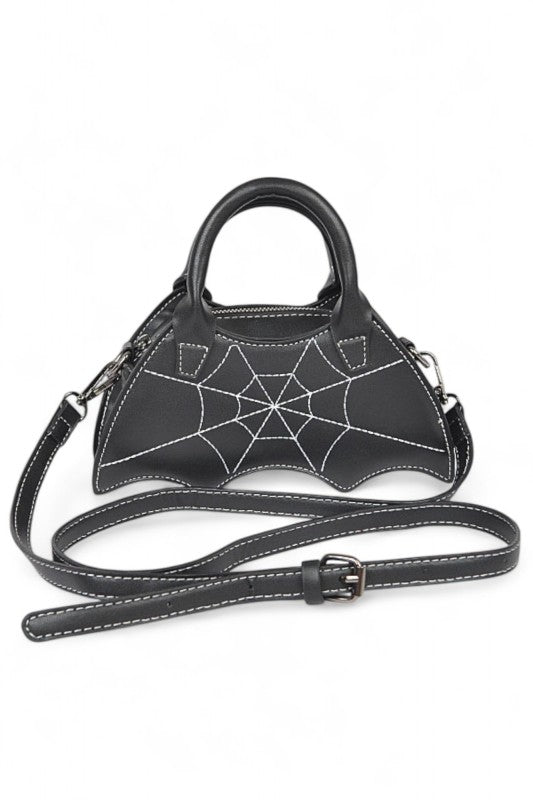 Women's Halloween Spiderweb Stitching Bat Swing Bag | Zarnesh