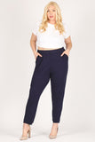 Women’s High-Waisted Plus Size Loose Fit Pants Trousers | Zarnesh