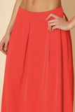 Women’s High Waist Pleated Long A-Line Maxi Skirt | Zarnesh