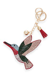 Women’s Hummingbird Tassel Rhinestone Pillow Keychain | Zarnesh