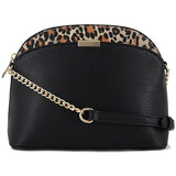 Women's Leopard Accent Small Dome Crossbody Bag | Zarnesh