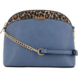 Women's Leopard Accent Small Dome Crossbody Bag | Zarnesh