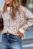 Women's Leopard Drop Shoulder Chunky Cardigan Sweater | Zarnesh