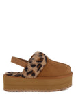 Women’s Kutchu Leopard Faux Fur Platform Classic Slingback | Zarnesh