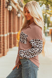 Women’s Leopard Western Corded Knit Patchwork Shacket | Zarnesh