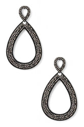 Women's Lightweight Stone Pave Teardrop Versatile Earrings | Zarnesh