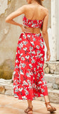 Women’s Long Red Skirt 2 Pcs Set | Zarnesh