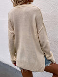 Women’s Long Sleeve Hip Length Loose Fit Sweater | Zarnesh