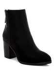 Women's Lycra Block Heel Ankle Boots | Zarnesh