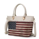 Women's MKF Elegant Patriotic American Flag Tote Bags | Zarnesh