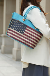 Women's MKF Elegant Patriotic American Flag Tote Bags | Zarnesh
