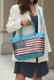 Women's MKF Elegant Patriotic American Flag Tote Bags | Zarnesh